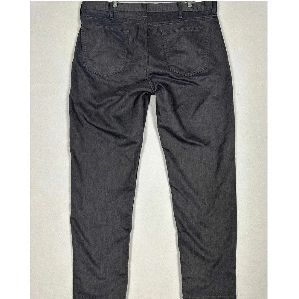 Banana Republic Travel Jeans Mens 38X32 Charcoal Grey Athletic Fit Stretch Denim